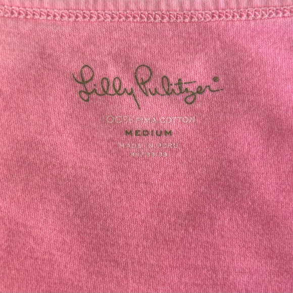 Lilly Pulitzer Bright Pink Wrap Top - Picture 4 of 6